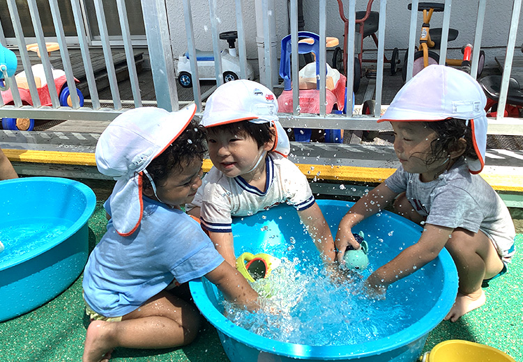 水遊び