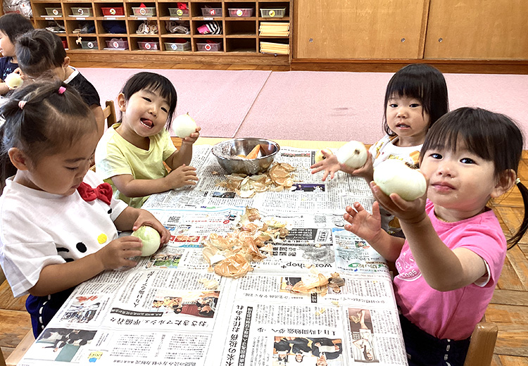 玉ねぎの皮むき