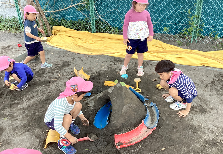 砂場遊び